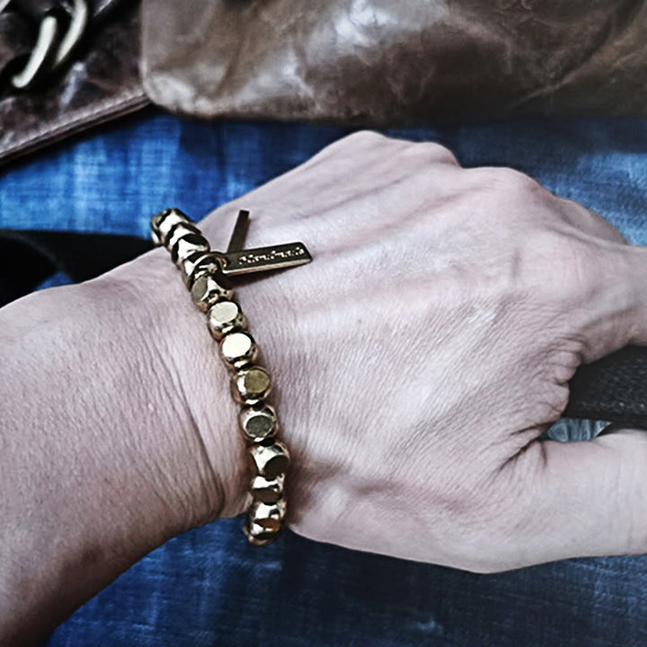 Pulsera curativa de cobre con Buddha Stones