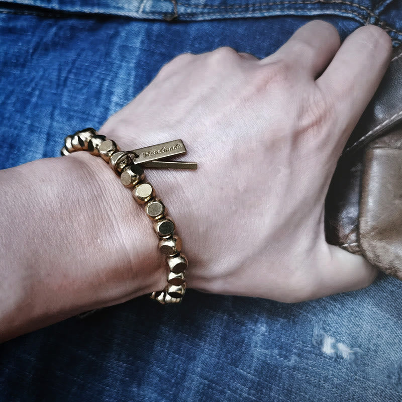 Pulsera curativa de cobre con Buddha Stones