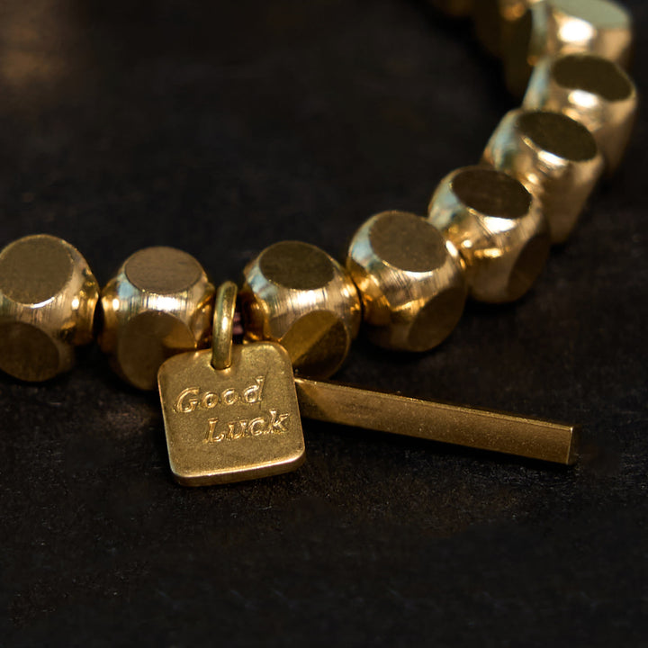 Pulsera de cobre con Buddha Stones para la buena suerte y la riqueza