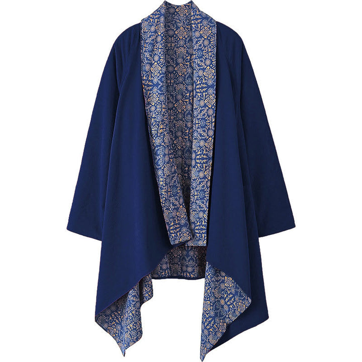 Chaqueta de algodón de largo medio con doble cara para hombre de Buddha Stones Fall