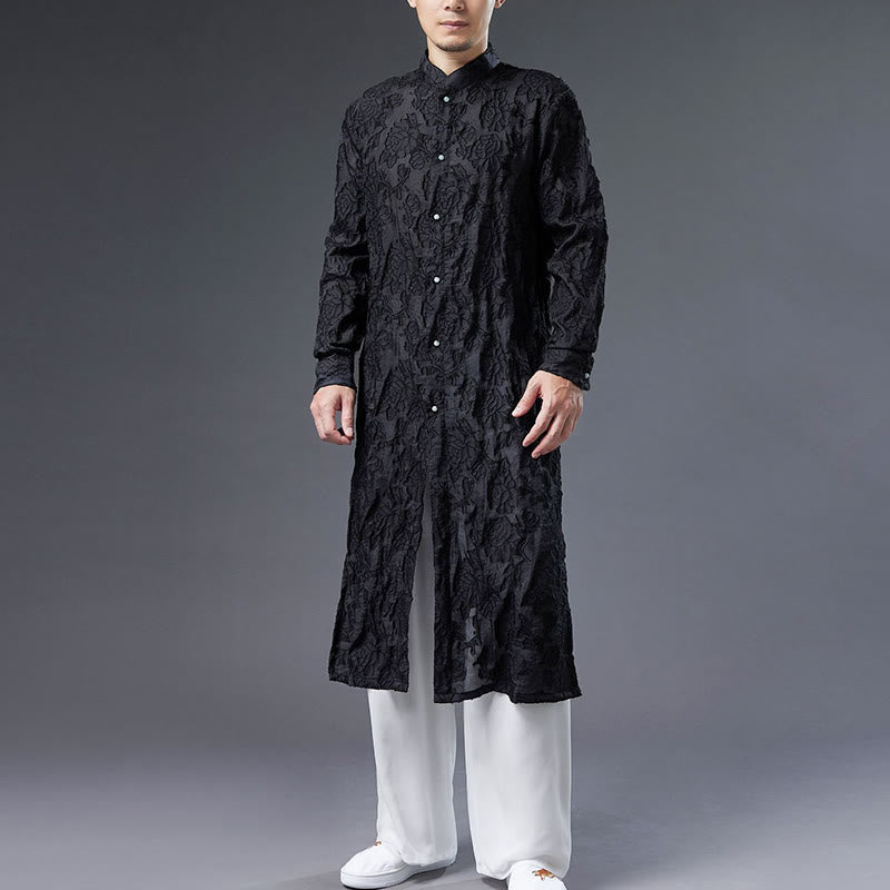 Abrigo de algodón con Buddha Stones para hombre