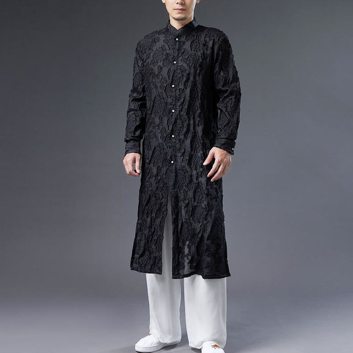 Abrigo de algodón con Buddha Stones para hombre