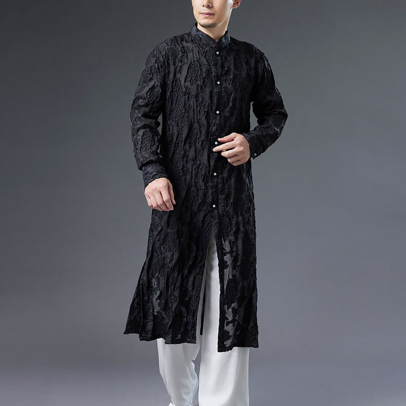 Abrigo de algodón con Buddha Stones para hombre