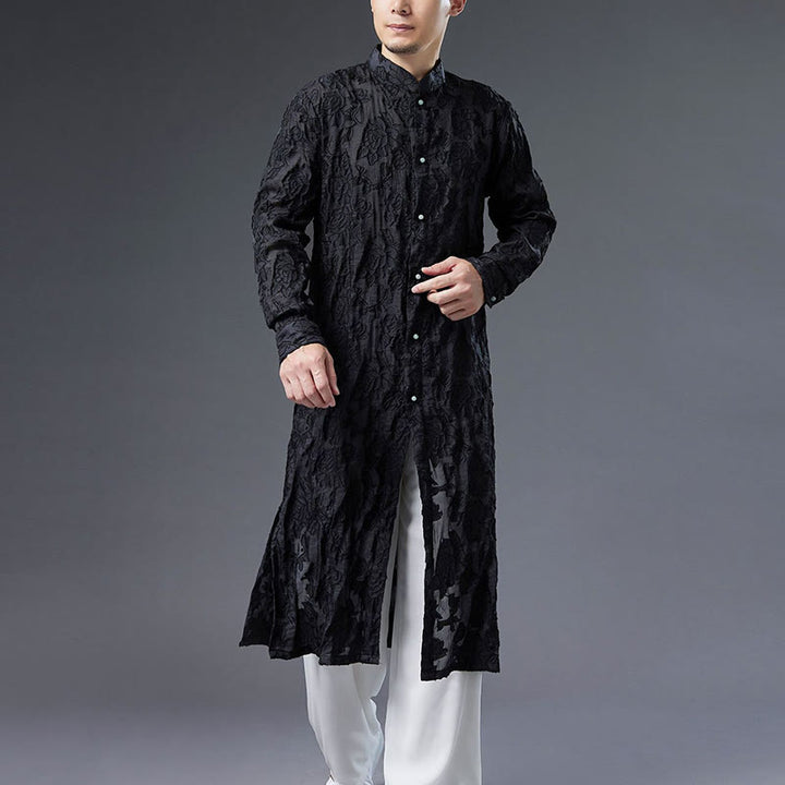 Abrigo de algodón con Buddha Stones para hombre
