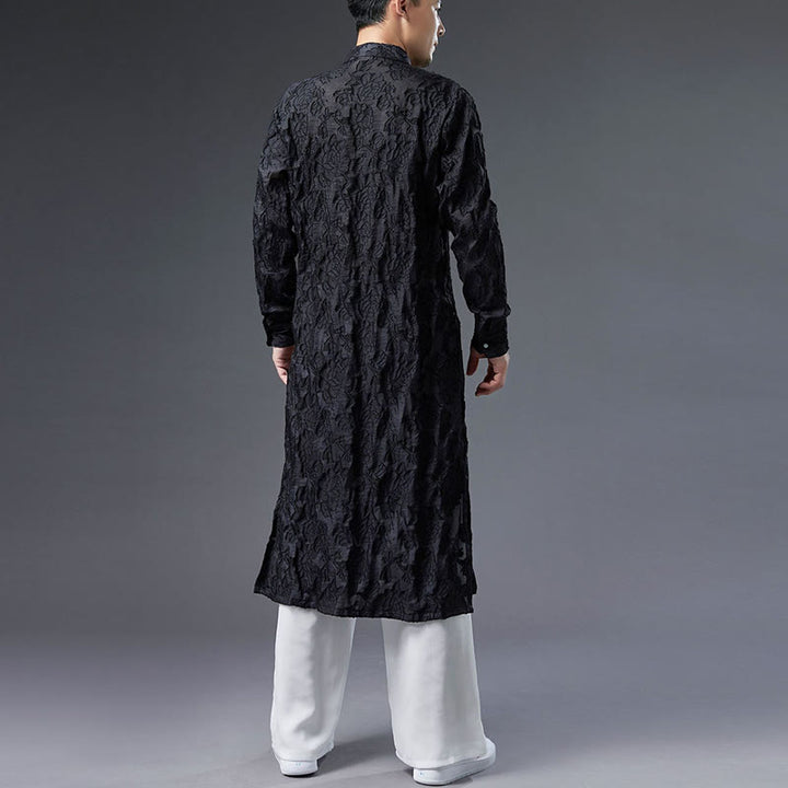 Abrigo de algodón con Buddha Stones para hombre