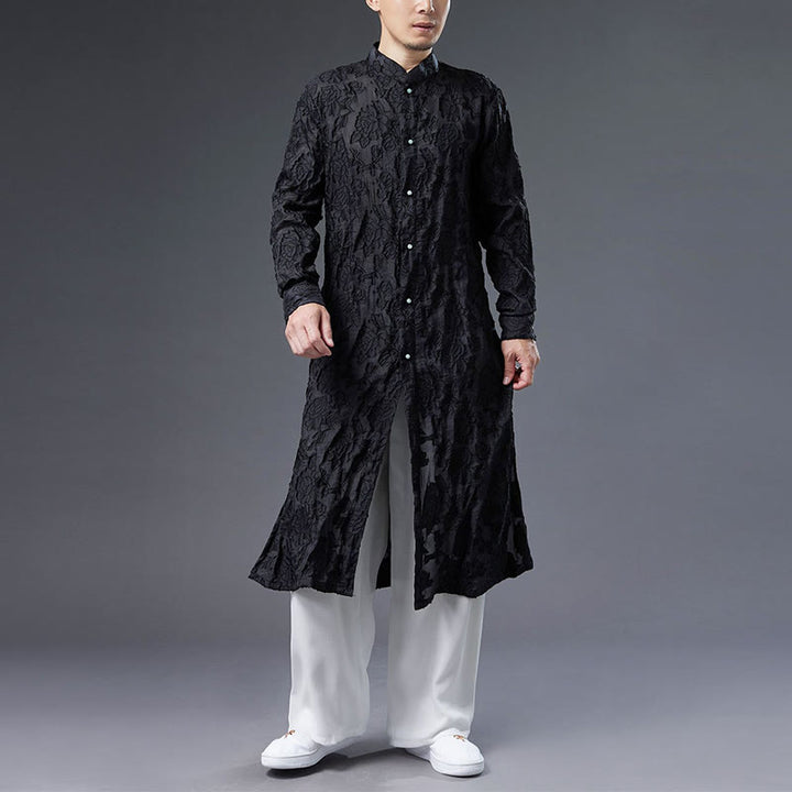 Abrigo de algodón con Buddha Stones para hombre