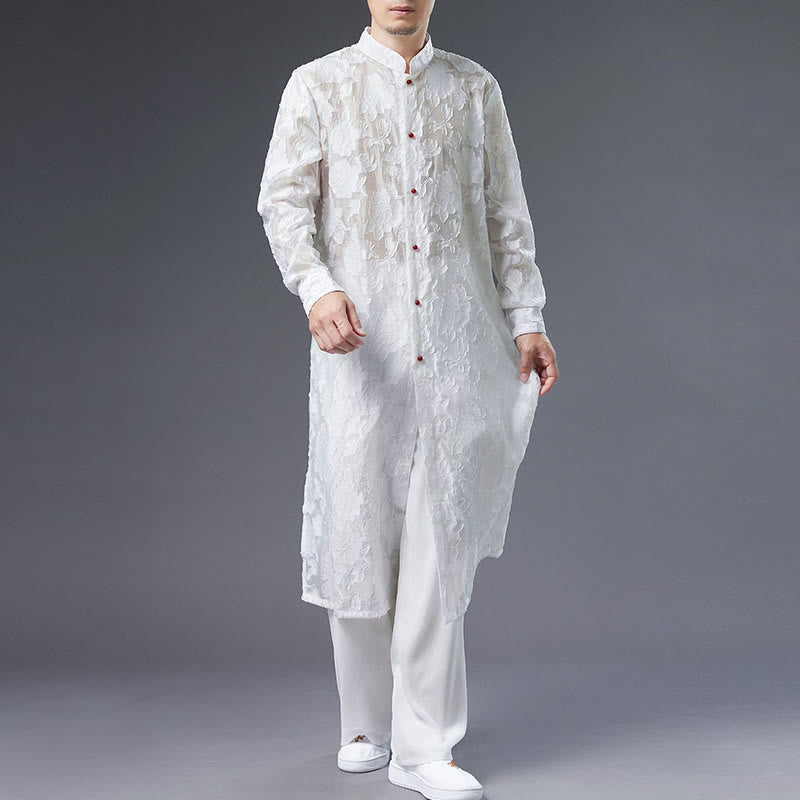 Abrigo de algodón con Buddha Stones para hombre