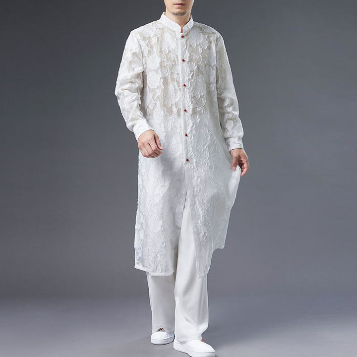 Abrigo de algodón con Buddha Stones para hombre