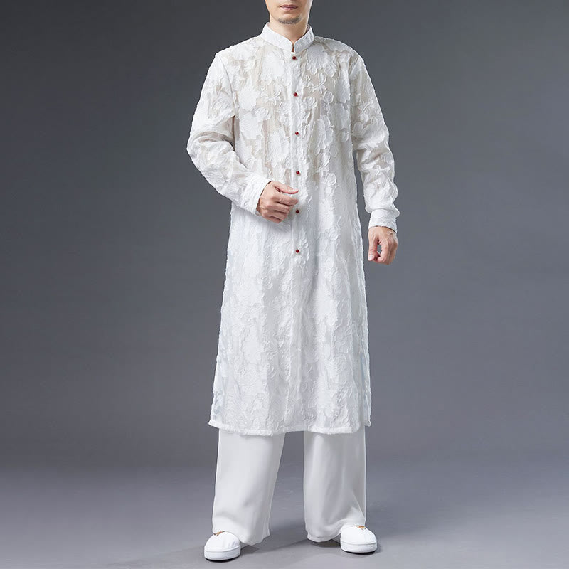 Abrigo de algodón con Buddha Stones para hombre