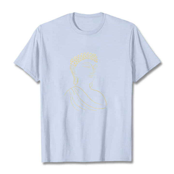 Camiseta con estampado de Buddha Stones de Buda - Cian claro - 2XL - image 19