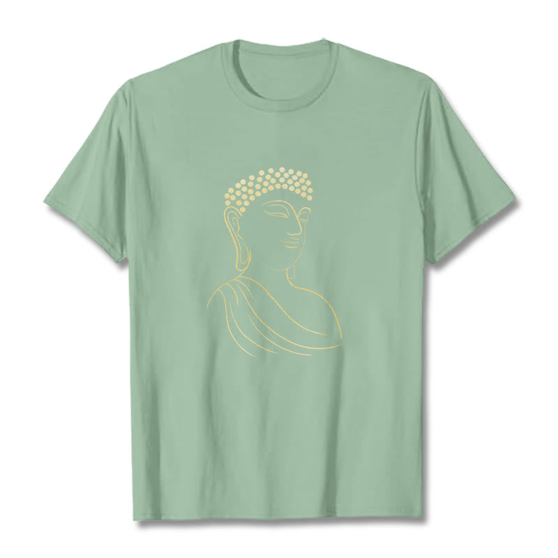 Camiseta con estampado de Buddha Stones de Buda - Verde pálido - 2XL - image 15