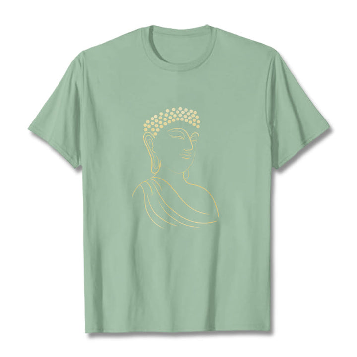 Camiseta con estampado de Buddha Stones de Buda - Verde pálido - 2XL - image 15