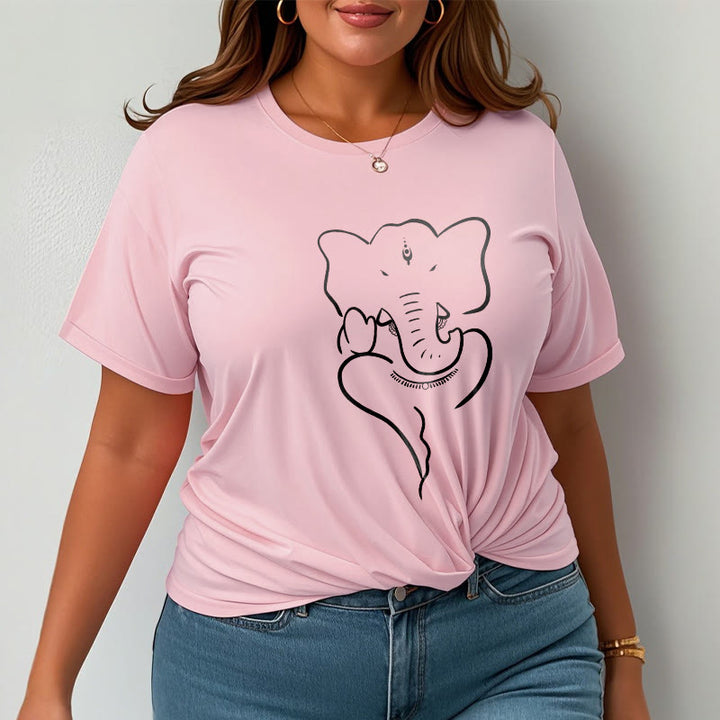 Camiseta con dibujo de elefante Ganesh y Buddha Stones - image 13