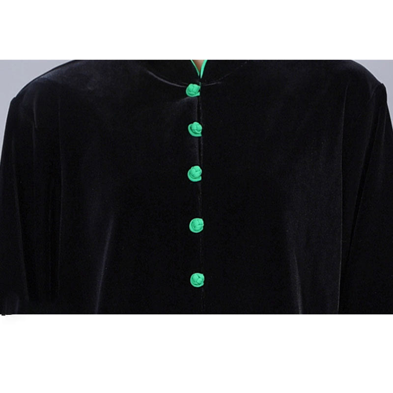 Conjunto de ropa unisex de terciopelo de felpa con Buddha Stones, 2 piezas, otoño e invierno, para meditación, tai chi, qigong y práctica zen - image 3