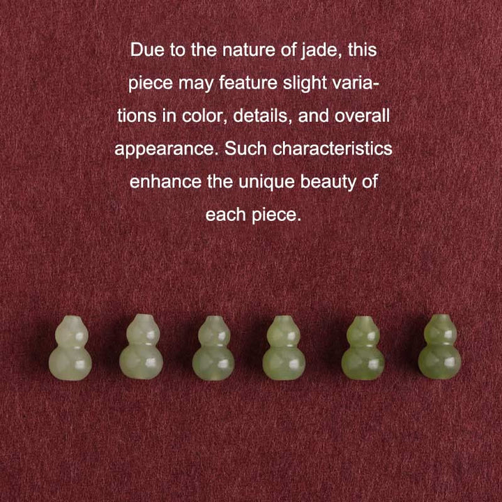 Pulsera trenzada para tobillo con protección de la suerte con calabaza de jade hetiano natural y Buddha Stones