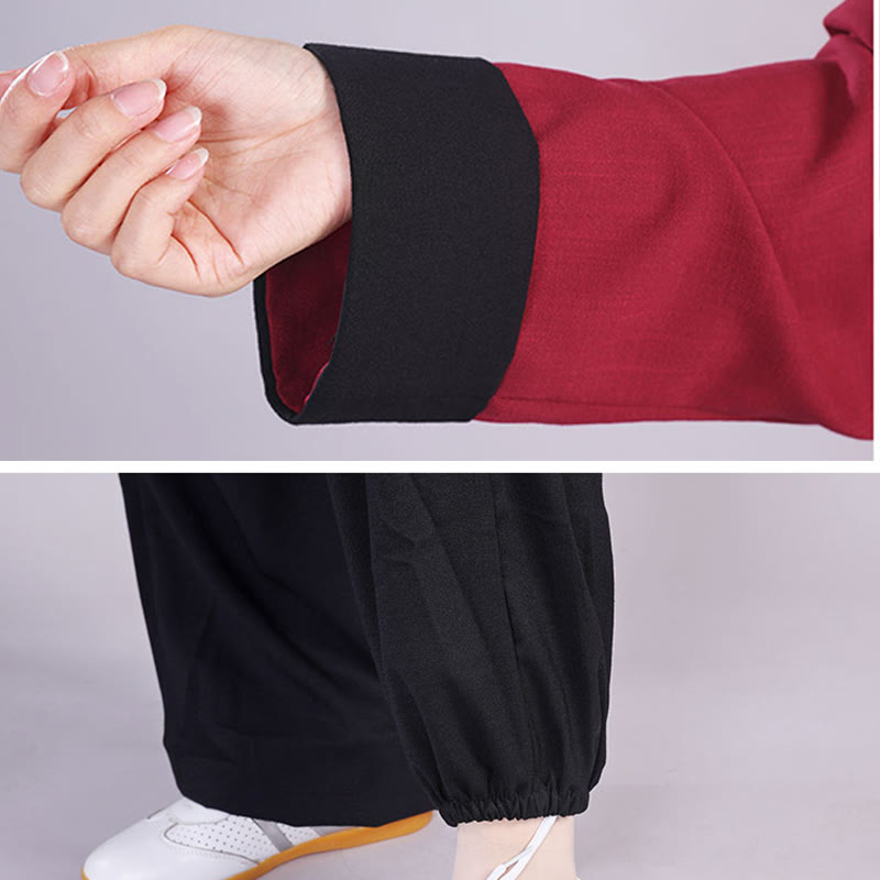 Conjunto de ropa unisex de lino y algodón con diseño de rana y Buddha Stones, para meditación, tai chi, qigong y zen, otoño e invierno, 2 unidades - image 9