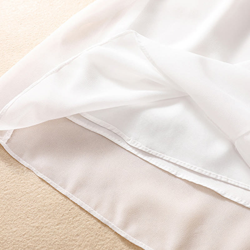 Vestido camisero con botones de rana y bordado de flores para mujer de Buddha Stones, pantalones de pierna ancha - image 20