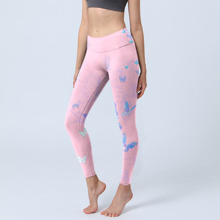 Leggings deportivos con estampado de Buddha Stones para mujer - Rosa - US18，UK/AU22，EU50 (4XL) - image 0
