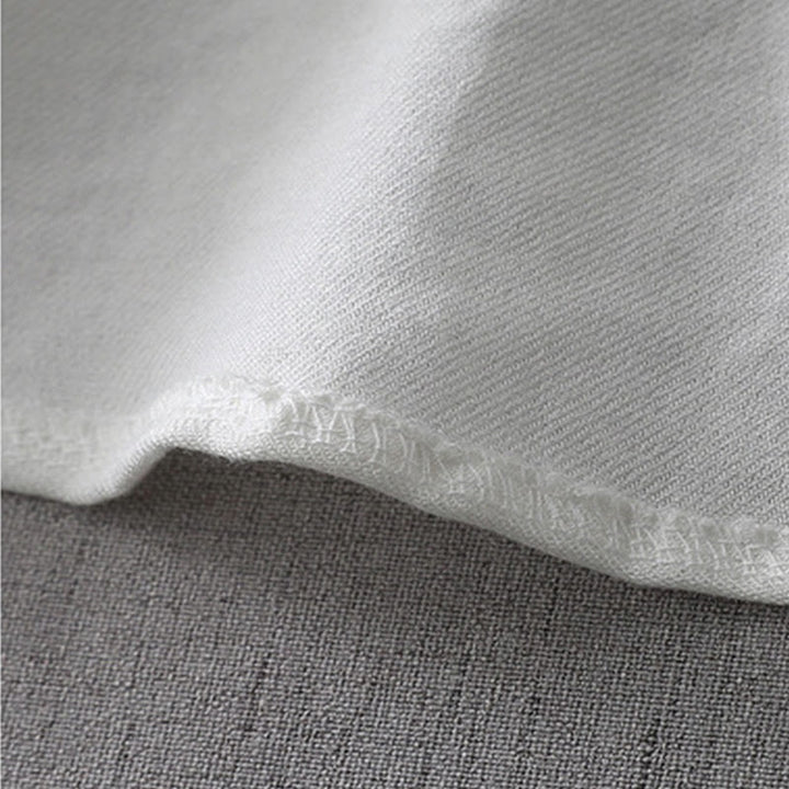 Camisa de manga larga con botones de color liso para mujer con Buddha Stones - image 9