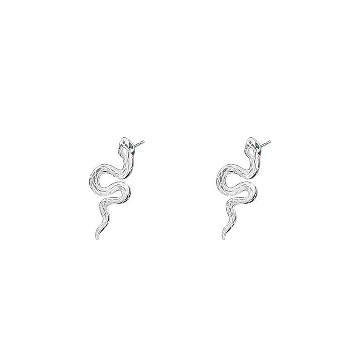 Juego de collar, colgante y pendientes con Buddha Stones en plata de ley 925 y el año de la serpiente