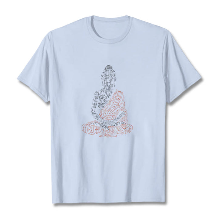 Camiseta con Buddha Stones de Buda, deja ir esa mierda - Cian claro - 2XL - image 18
