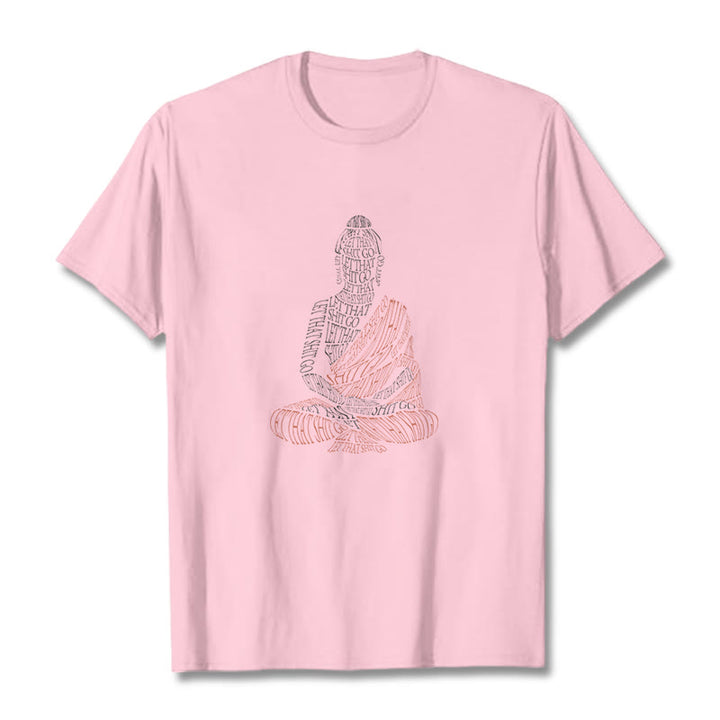 Camiseta con Buddha Stones de Buda, deja ir esa mierda - Rosa claro - 2XL - image 13