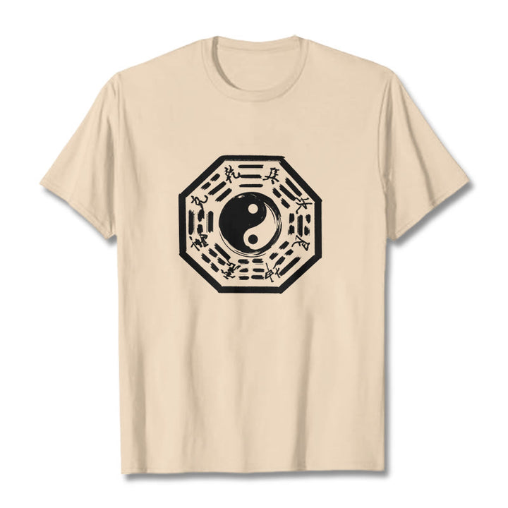 Camiseta de algodón con estampado Ba Gua y Buddha Stones - Sopa de mariscos - 2XL - image 12