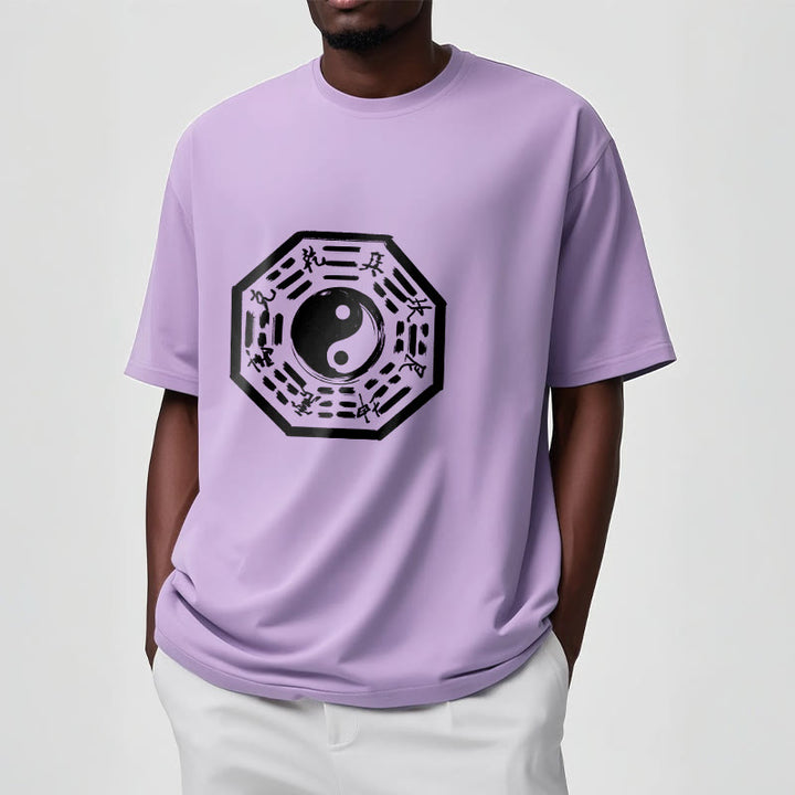 Camiseta de algodón con estampado Ba Gua y Buddha Stones - image 18