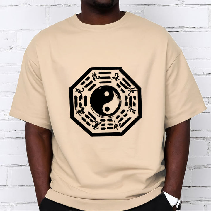 Camiseta de algodón con estampado Ba Gua y Buddha Stones - image 13