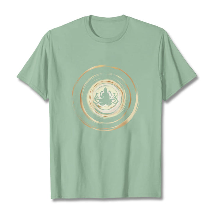 Camiseta con estampado de Buddha Stones de Buda - Verde pálido - 2XL - image 14
