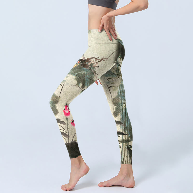 Leggings de yoga para mujer con estampado de Buddha Stones - image 2