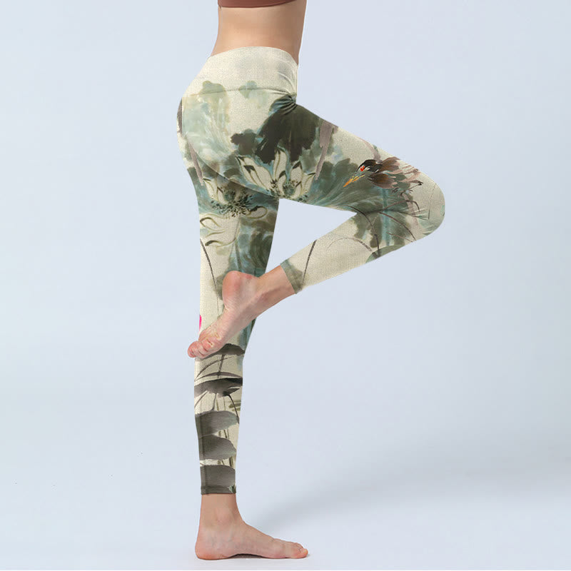 Leggings de yoga para mujer con estampado de Buddha Stones - image 3