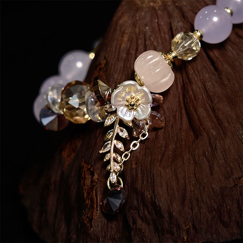 Pulsera curativa con Buddha Stones, cristal azul, amatista, piedra solar, aventurina verde
