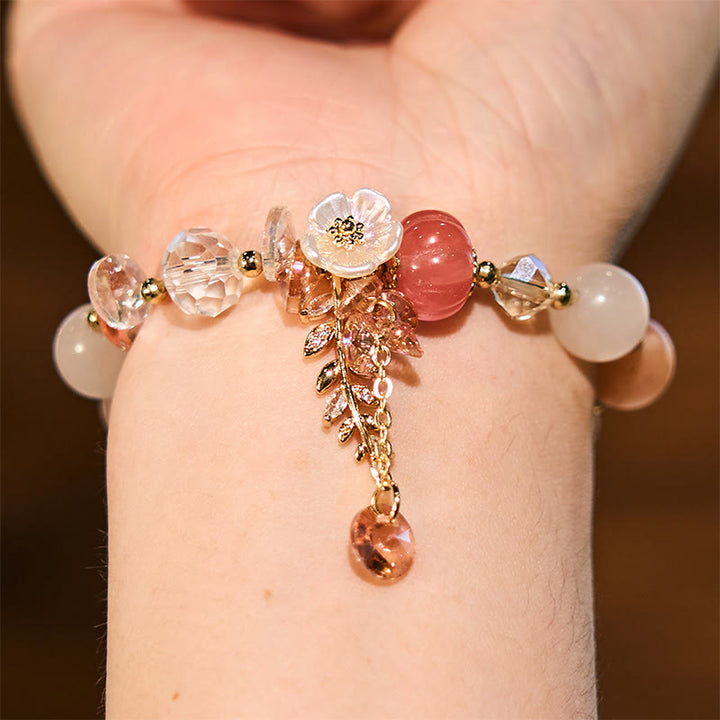 Pulsera curativa con Buddha Stones, cristal azul, amatista, piedra solar, aventurina verde