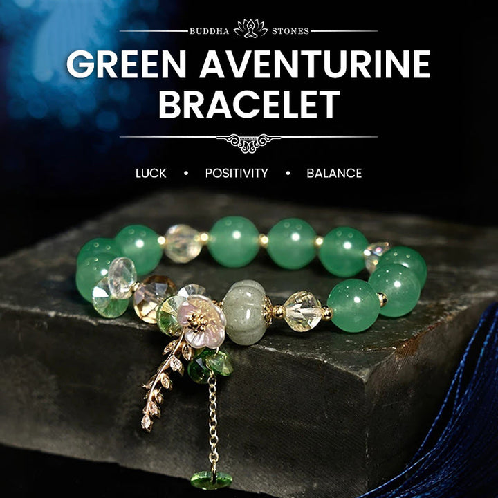 Pulsera curativa con Buddha Stones, cristal azul, amatista, piedra solar, aventurina verde