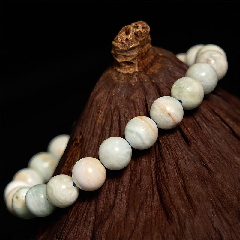 Pulsera de energía calmada de hemimorfita de Buddha Stones