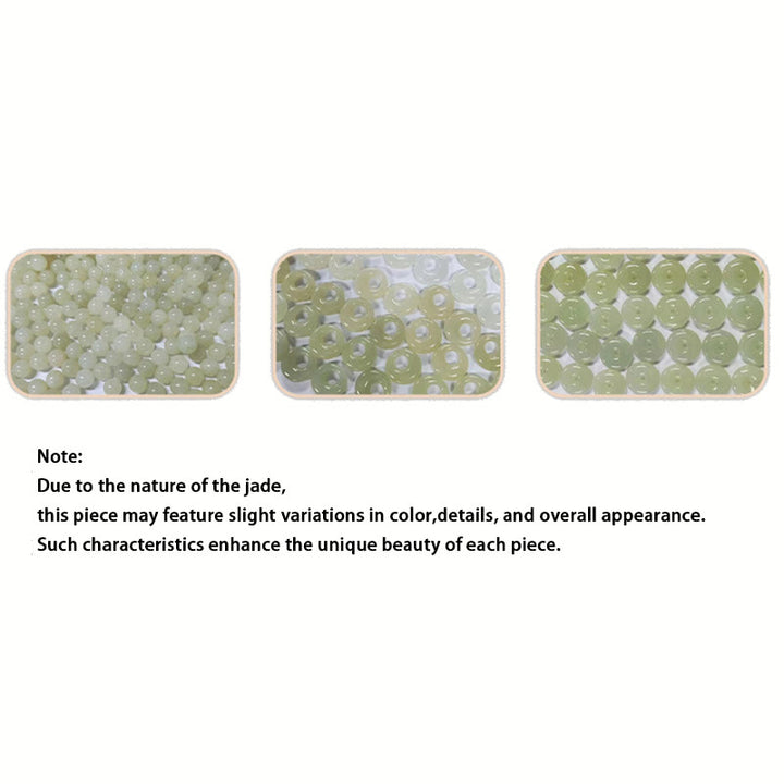 Buddha Stones Colgante de plata de ley 925 con forma de mariposa y hebilla de paz de jade hetiano natural