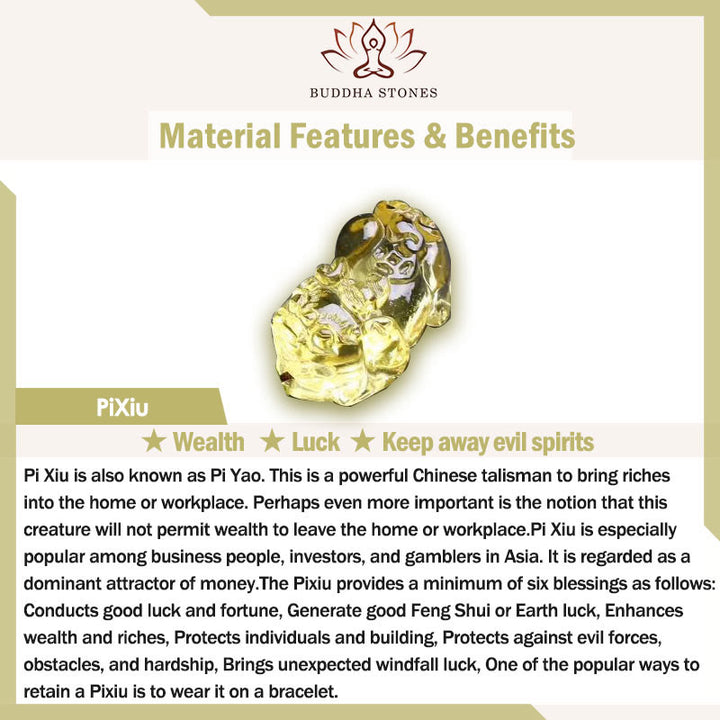 Pulsera de fuerza Pixiu de cera de abejas, citrino, ojo de tigre amarillo natural y Buddha Stones