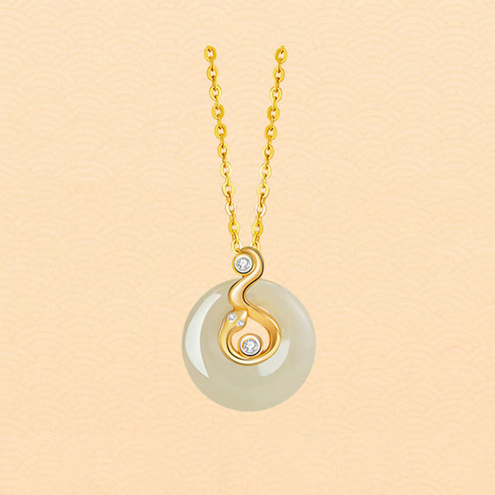 Collar con colgante de plata de ley 925 con Buddha Stones y jade hetiano del zodíaco chino - image 18