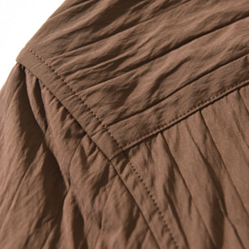 Camisa informal de manga larga para hombre, de color liso y con bolsillos y estampado de Buddha Stones - image 8