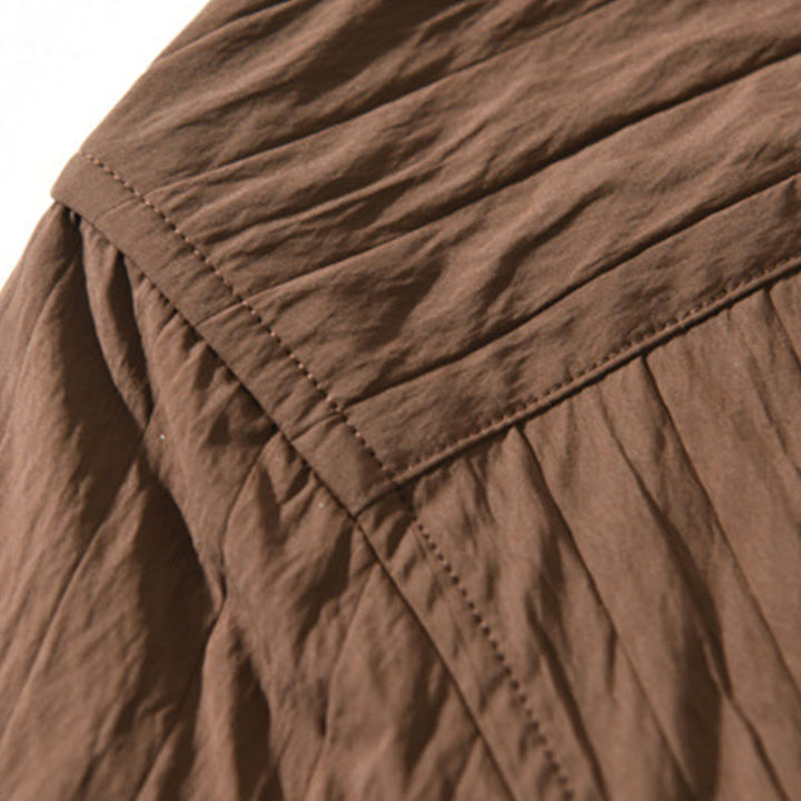 Camisa informal de manga larga para hombre, de color liso y con bolsillos y estampado de Buddha Stones - image 8