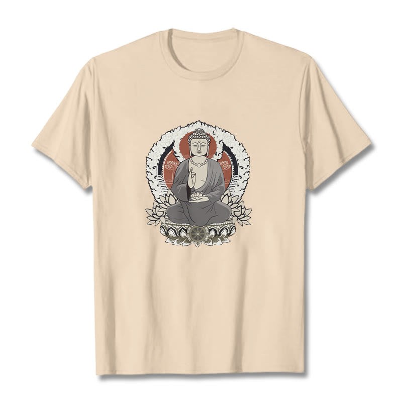 Camiseta con estampado de Buddha Stones de Buda meditando - Sopa de mariscos - 2XL - image 1