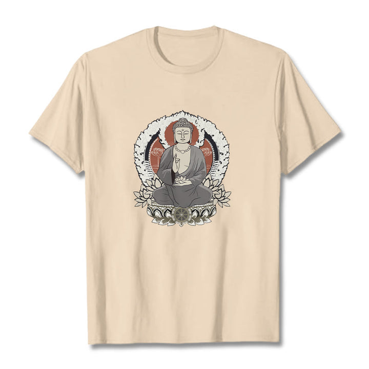 Camiseta con estampado de Buddha Stones de Buda meditando - Sopa de mariscos - 2XL - image 1