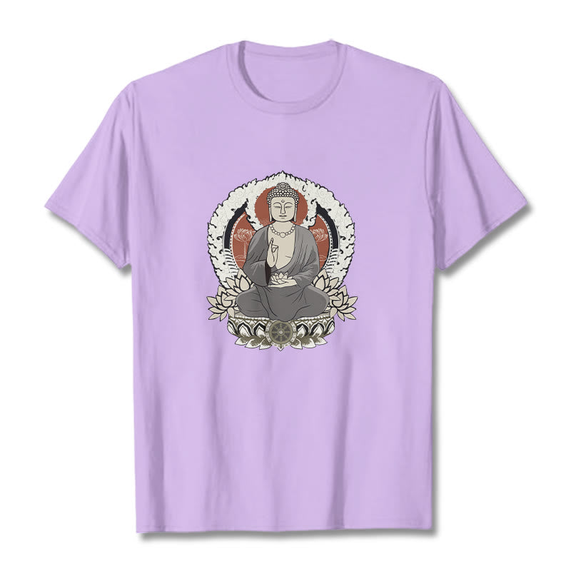 Camiseta con estampado de Buddha Stones de Buda meditando - Ciruela - 2XL - image 17