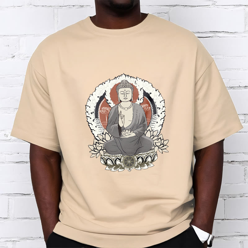 Camiseta con estampado de Buddha Stones de Buda meditando - image 2