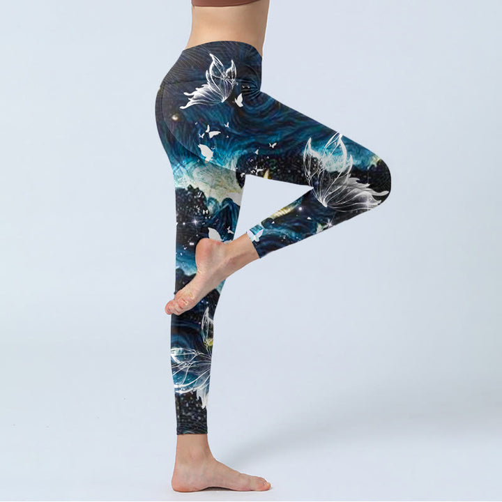 Leggings de yoga para mujer con estampado de Buddha Stones - image 3