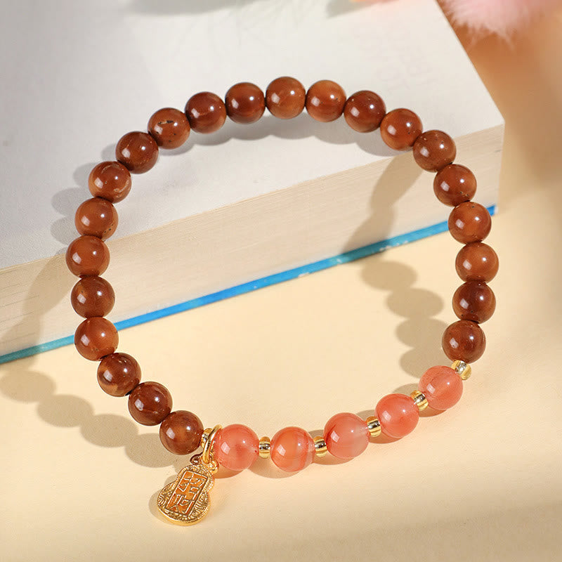 Pulsera de cuarzo rutilado con citrino fantasma verde y Buddha Stones, cristal Super Seven que atrae la confianza y la riqueza