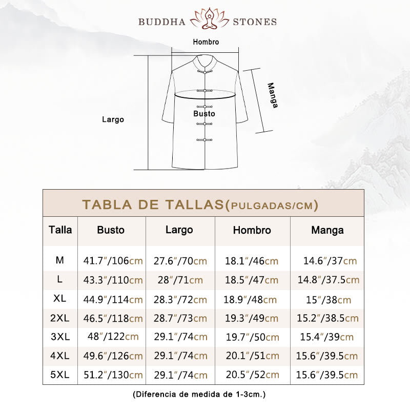 Camiseta de hombre con diseño de dragón chino y paisaje de Buddha Stones , camiseta de manga tres cuartos china - image 5