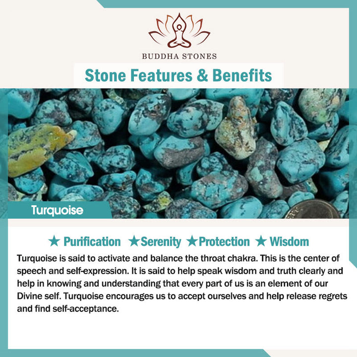 Pulsera de equilibrio con borlas y cuentas de jaspe con imagen turquesa y 108 cuentas de mala de Buddha Stones