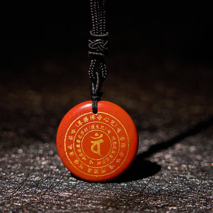 Buddha Stones Vairocana Tathagata Mantra sánscrito varios cristales negro obsidiana verde Aventurina fuerza COLLAR COLGANTE